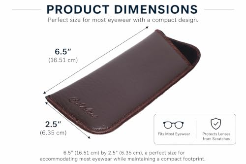 Image of Calabria Mens Slim Half-Clip Case in Black or Brown (Brown (No-Clip)) - 12PACK