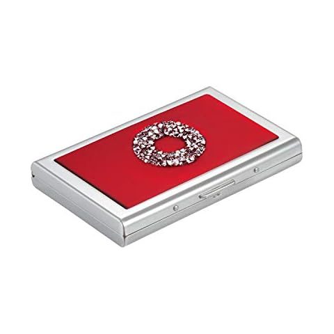 Cartero para Tarjetas de Crédito Visita Monedero Esmalte Rojo Cover