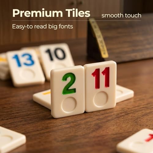 HOROW Rummy Cube Juego de Mesa 6 Jugadores Edición miniatura 6