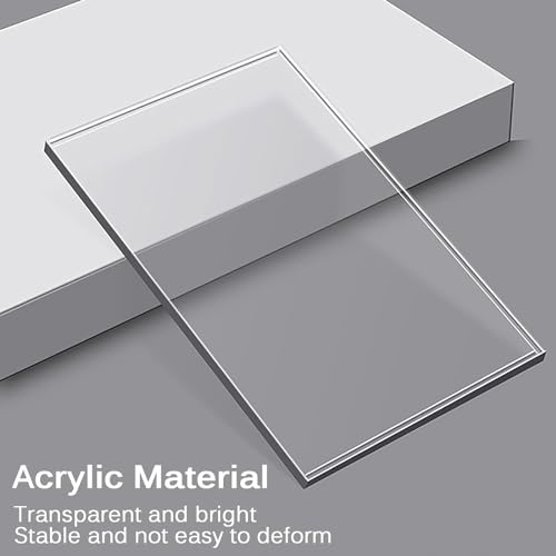 Mesa de centro de acrílico transparente en forma de C con bordes redondeados 4