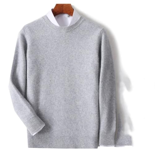 Men's Winter Thick Sweater 100 Pure Merino Wool Crew Neck Pullover Casual Long Sleeve Warm Knitted Top2