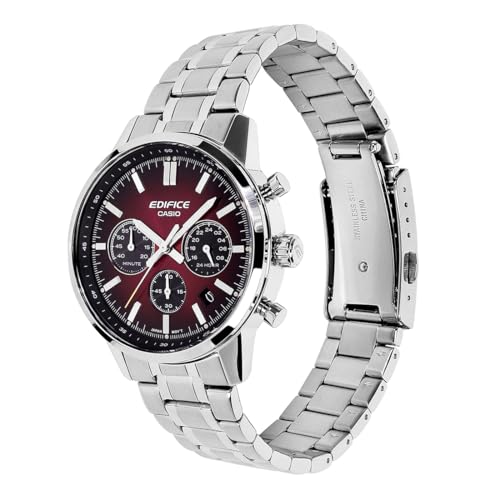 Image of Casio Edifice EFR-575D-4ADF Analog Silver Watch Men (ED695)