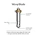 Cricut Wavy Blade + QuickSwap Housing, Stainless Steel Rotary Blade, 2 mm Length / 0.8 mm Height, Cuts Vinyl, Iron-On, and More, for DIY Crafts, Compatible with Cricut Maker Cutting Machine