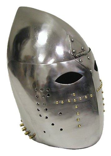 Whetstone Cutlery Vindicator Great Helm Helmet (Silver)