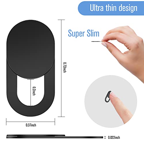 image for Toojcc Laptop Camera Cover Slide, [8 Pack] Ultra-Thin Webcam Cover Com