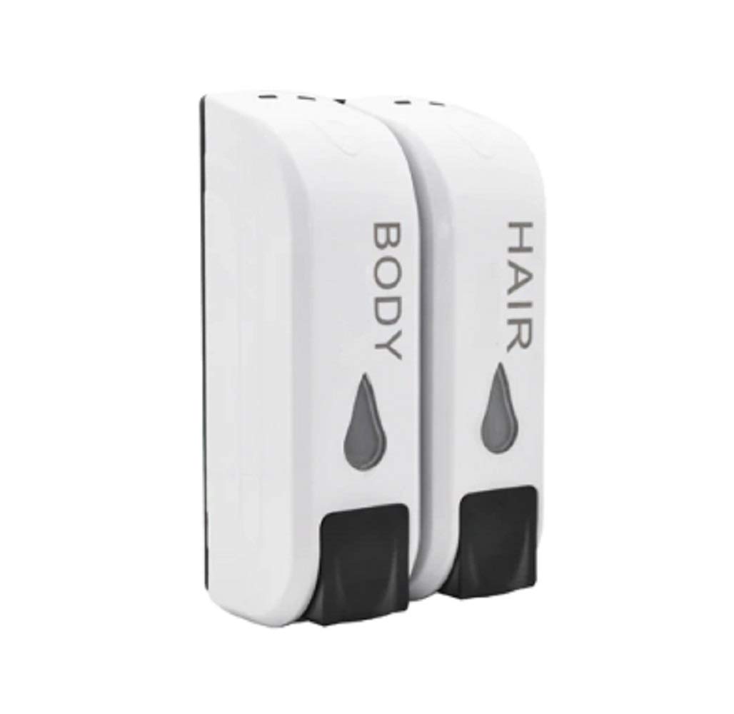 JERN Soap Dispenser for Shower Gel and Shampoo or Conditioner ABS Wall Mount White (Double) (B07YXSMGXH) Amazon Price History, Amazon Price Tracker