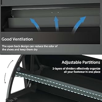 Shoe Cabinet with 2 Flip Drawers Set of 2, Narrow Shoe Storage Cabinet for Entryway, Freestanding Hidden Shoe Organizer for Hallway, Bedroom, Apartment