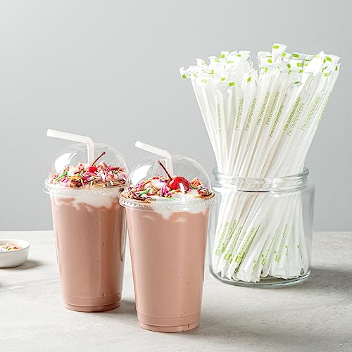 Pitillos flexibles blancos 2000 unidades 20.96 cm miniatura 4