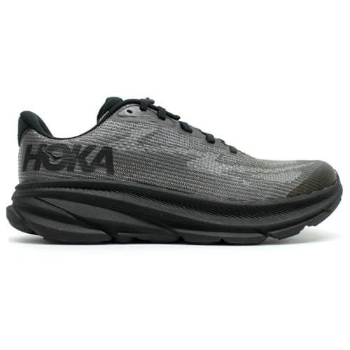 HOKA Kinder Clifton 9 Textile Synthetic Black Carbon Black Trainer 39 1/3 EU