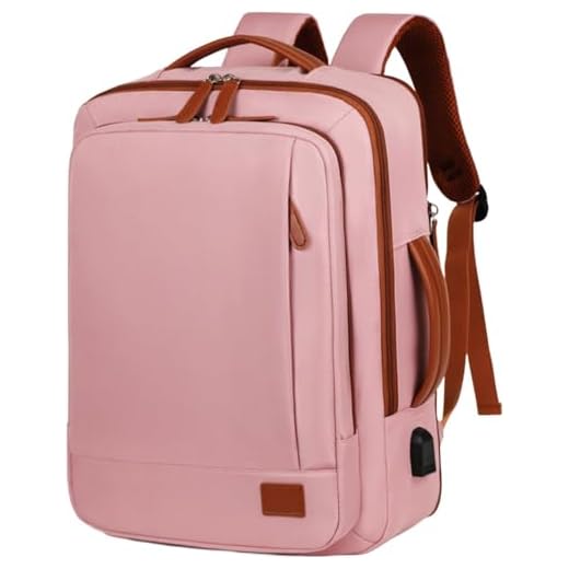 Mochila Grande para Notebook 15,6" Expansível e Impermeável | Mochila Executiva de Viagem Aprovada por Companhias Aéreas com Porta USB, Bolso para Líquidos, Mochila Escolar e de Trabalho
