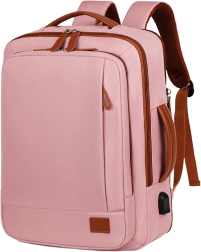 Mochila Grande para Notebook 15,6' Expansível e Impermeável | Mochila Executiva de Viagem Aprovada por Companhias Aéreas com Porta USB, Bolso para Líquidos, Mochila Escolar e de Trabalho