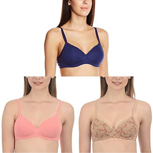 Image of Amante Women's Bra Non-Padded Non-Wired (Pack of 3)