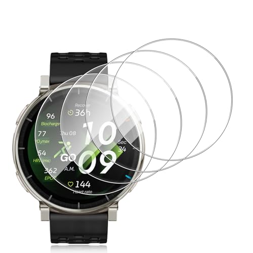 �y4���Z�b�zFor Amazfit Active 3 Premium 45mm �K���X�t�B���� AUDASO Amazfit Active 3 �Ή� �ی�t�B���� �����x 9H �w��h�~ �C�A���X �����ߗ� ��U�h�~�����z��