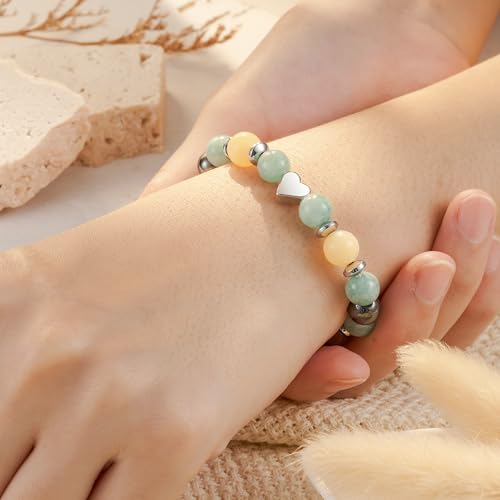HGDEER 5-21 Year Old Birthday Gifts for Girls and Her, Meaningful Nature Stone Bracelet with Message Card for Daughter Granddaughter Niece Sister Friend2
