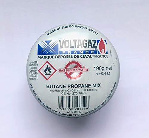 CEVAL France Gas Cartridge 190 g for Torch and Stoves