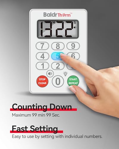 BaldrTherm Magnetic Waterproof Kitchen Timer
