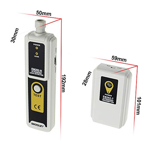 Allsun EM282 Ultrasonic Leak Detector & Transmitter Finder 40Khz Water Dust Leak Pressure Headphone Liquid Leakage Monitor Accessory Kit Led Indication Ultrasonic Leak Finder Tool thumb #3