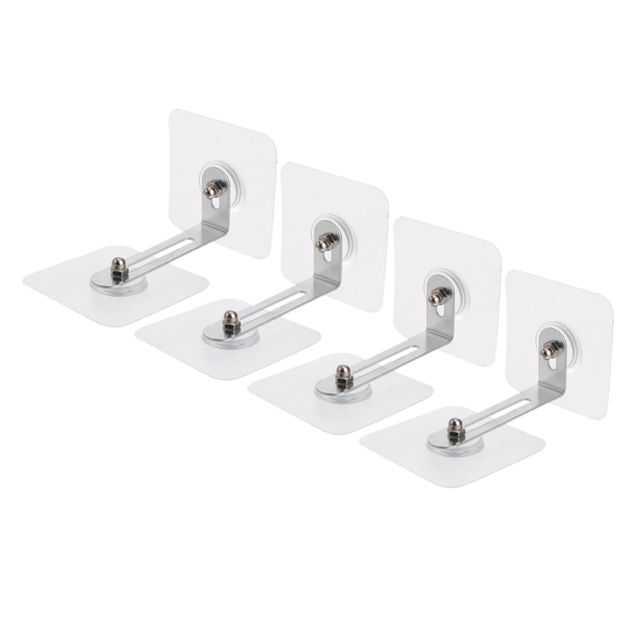 DOITOOL Sturdy Wall Anchors for Furniture 4pcs Adhesive Anchors Anti-tip Kit No Drill Mounting