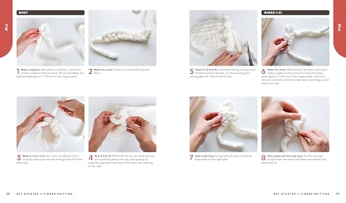 Get Started in Finger Knitting: Patterns and Instructions for Making Chunky Blankets, Cozy Pillows, and Cute Stuffies by Hand - Image 10