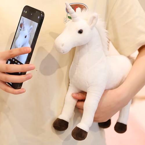 Image of Tickles Magical Unicorn Soft Stuffed Plush Animal Toy for Kids Boys & Girls Birthday Gift (Size: 40 cm, Color: White)