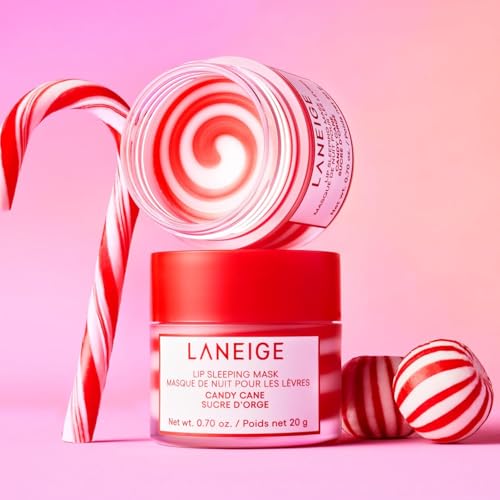 LANEIGE ORIGINAL | Lip Sleeping Mask - Tratamiento de noche para los labios | 20 gramos | by BELLA | (CANDY CANE)