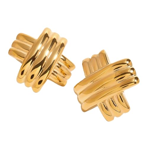 Criss-Cross X Statement Earrings