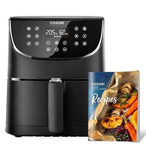 COSORI Hot Air Fryer, heteluchtfriteuse 3.5L, zonder olie met 13 programma's, 1500W, Airfryer XL voor 1-3 personen, 100 Duits receptenboekje, digitaal one-touch screen