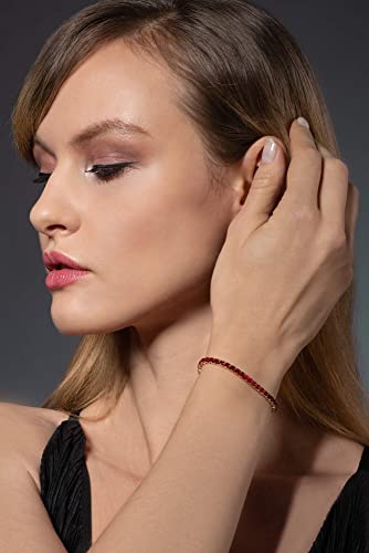 ZAVANA Adjustable Bracelets for Women, Dainty Slider Tennis Bracelets for Women with Clear or Coloured Cubic Zirconia Stones, Cute Bolo Bracelet for Women3