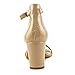 Nine West Women's Pruce Heeled Sandal, Natural Patent, 10