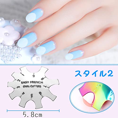 Amazon.co.jp: Kalevel 3個セット ネイルアート テンプレート