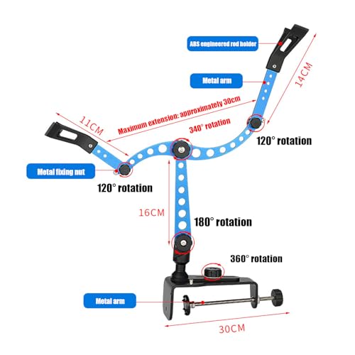 Support de Canne à Pêche pour Sol Anti-Chute Fixation Stable Métal Réglable - 7