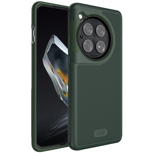 Image of TUDIA [MergeGrip for OnePlus 12 5G Back Cover - Military Grade Drop Tested Dual Layer Shockproof Anti-Slip Heavy Duty Protective Case- Pine Green