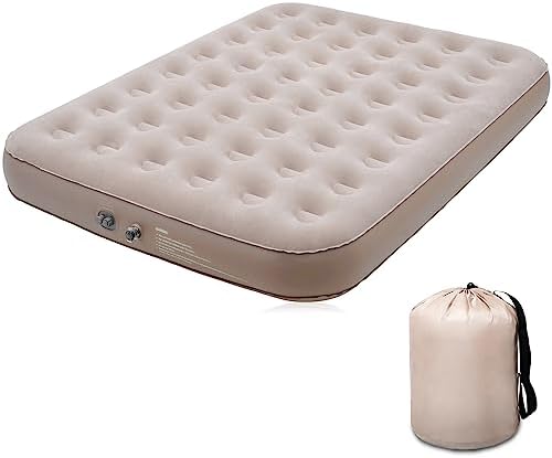 Matelas Auto-gonflant Satisure 2 Places – 196x125 Cm, épais 10 Cm, Avec Pompe à Pied, 1500 G, Imperméable
