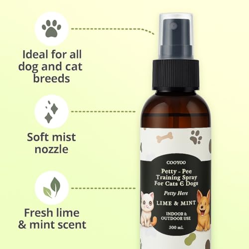 Image of COOYOO, Puppy Training Spray Dog Potty Training Spray for Indoor & Outdoor Use | Dogs Potty Spray for Training | Dog Pee Spray | No More Marking | 250ml, COOYOO Dog Seat Belt,2 (White)
