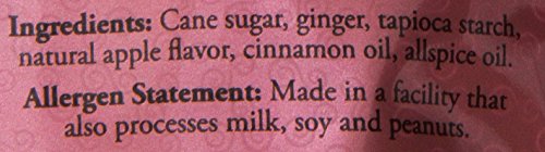 Ginger People Gin Gins Chewy Ginger Candy Spicy Apple - 3 oz