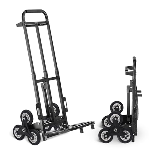 Carretilla para escaleras con 8 ruedas y mango telescópico miniatura 1