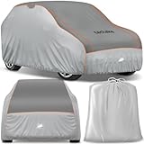 tectake® Copriauto Antigrandine Impermeabile, Protezione Ottimale da Pioggia e Grandine, Strato in Gommapiuma 4 mm, Orlo Elastico a Cucitura Doppia - SUV/VAN Small (520 x 185 x 145 cm)