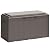 Greesum 100 Gallon Resin Deck Box Large Outdoor Storage Bench with Cushions for Garden Tools, Patio Furniture Pillows, Pool Supplies, Dark Brown