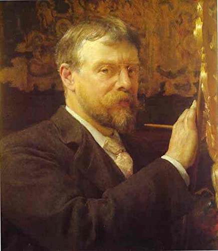 Autorretrato de Lawrence Alma Tadema en lienzo artístico de 60x90cm
