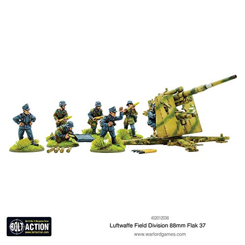 Warlord Games Bolt Action Luftwaffe Flak 37 8.8cm miniatura 3