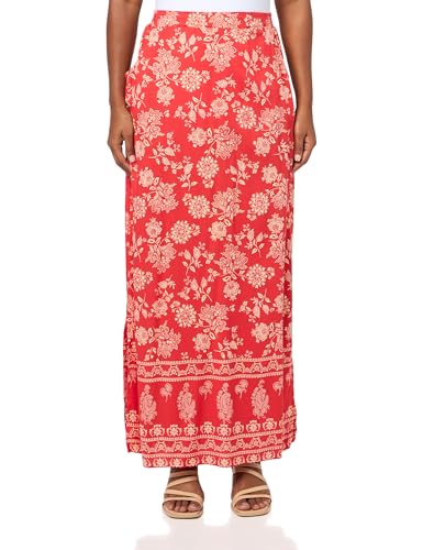 Angie Women's Printed Maxi Skirt with Side Slit