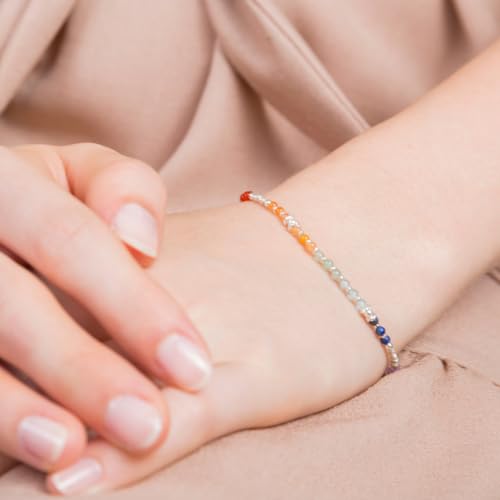 Simbolik Bracelet - Authentic 925 Sterling Silver - Handcrafted Energy Healing Jewelry for Women - Real Stones & Crystals - Ideal Birthday & Christmas Gift 6