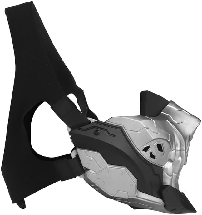 Tactical Half Face Halloween Cosplay Skull Mask Airsoft Shooting Sports Face Protection Gear