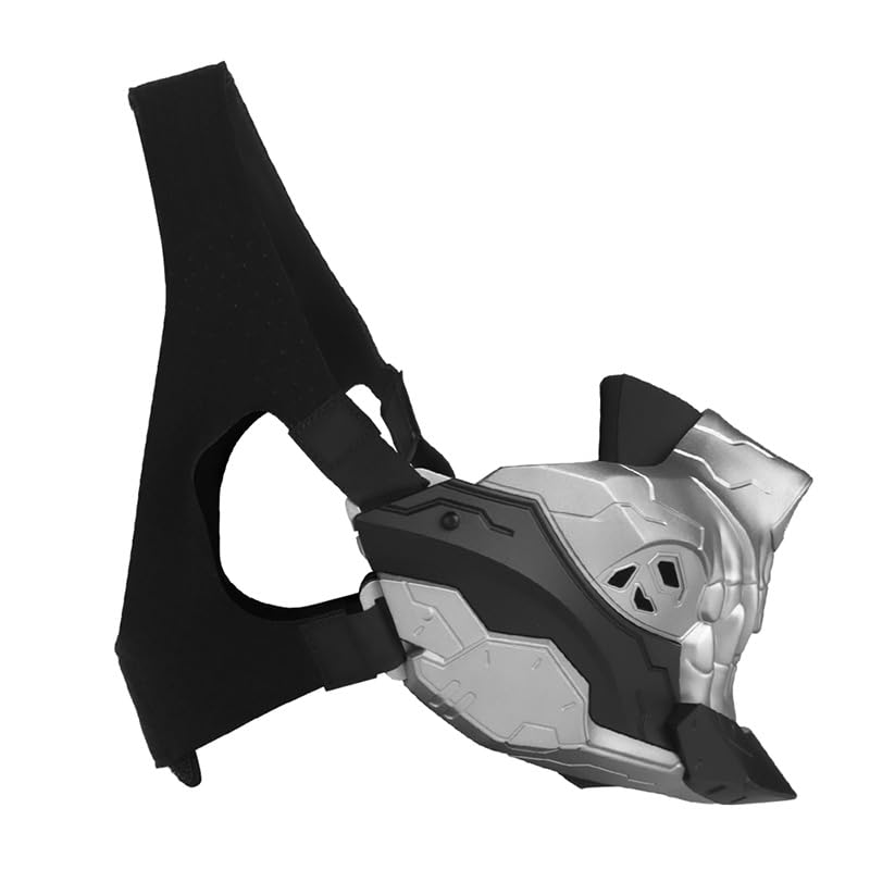 Outdoor Airsoft Shooting Face Protection Gear Tactical Half Face Halloween Cosplay Skull Mask - Red