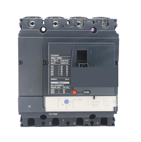 Disjoncteur NSX100N 4P 100A 50kA boîtier plastique boîtier moulé basse tension