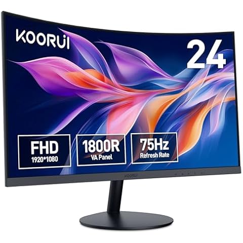 KOORUI Écran PC Incurvé 23.6" Cover
