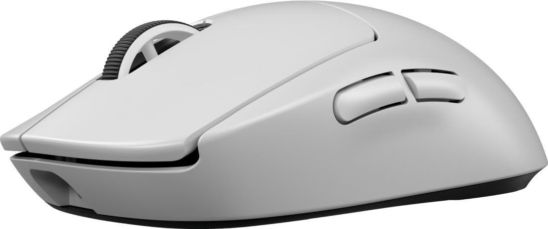Logitech G PRO X SUPERLIGHT 2 LIGHTSPEED Wireless Gaming Mouse, Lightweight, LIGHTFORCE hybrid switches, HERO 2 Sensor, 32,000 DPI, 5 Programmable Buttons, for PC / Mac - White
