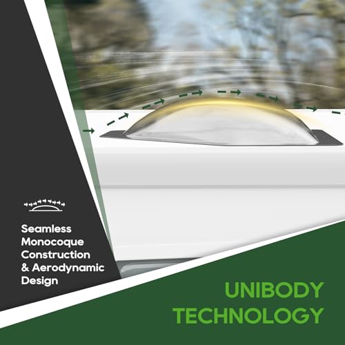 Image of RVGUARD RV Skylight Replacement, 11 inch x 24 inch Outer Dimension Skylight Fits All Standard 8 inch x 20 inch Openings, RV Skylight for Camper Trailer Fifth Wheel Truck, UV Resistant, Impact Resistant, Smoke