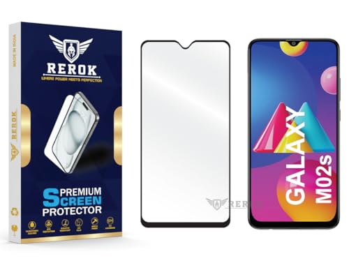 Image of Gorilla Tempered Glass Screen Protector Compatible with Samsung Galaxy M02s [Pack of 1] | Edge-to-Edge, Bubble-Free, Case Friendly, Easy Installation Kit