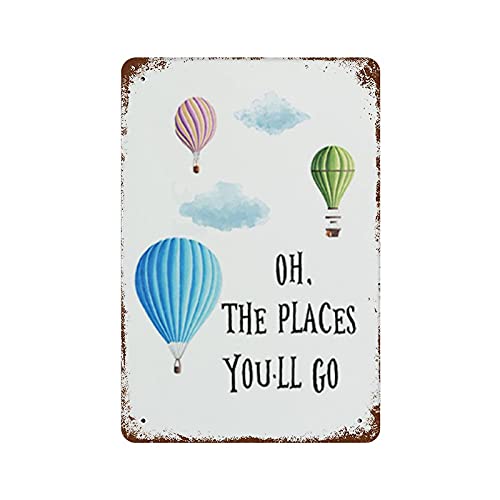 Graman vintage wall decor hot air balloon sign